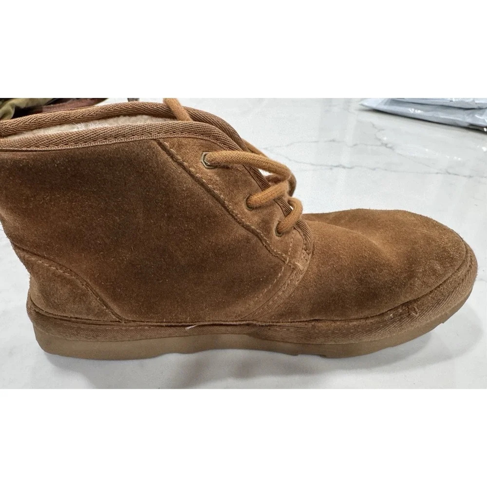 UGG Neumel Chukka Boot for Men Chestnut Size 6 Sherpa Lined Warm Comfy